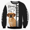 Yellow Puggle - Home Is Where My Dog Is - Hoodie, Sweatshirt, TShirt 