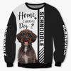 Black Smiling Schnoodle - Home Is Where My Dog Is - Hoodie, Sweatshirt, TShirt 