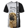 Sad Shar Pei - Home Is Where My Dog Is - Hoodie, Sweatshirt, TShirt 
