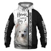 American Eskimo Dog - Home Is Where My Dog Is - Hoodie, Sweatshirt, TShirt