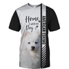 American Eskimo Dog - Home Is Where My Dog Is - Hoodie, Sweatshirt, TShirt