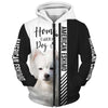 American Eskimo Dog - Home Is Where My Dog Is - Hoodie, Sweatshirt, TShirt