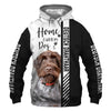 German Wirehaired Pointer - Home Is Where My Dog Is - Hoodie, Sweatshirt, TShirt