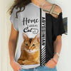 Abyssinian - Home Is Where My Cat Is - Hoodie, Sweatshirt, TShirt