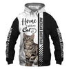 American Shorthair - Home Is Where My Cat Is - Hoodie, Sweatshirt, TShirt