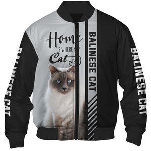 Balinese Cat - Home Is Where My Dog Is - Hoodie, Sweatshirt, TShirt