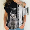 British Shorthair - Home Is Where My Cat - Hoodie, Sweatshirt, TShirt