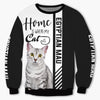 Egyptian Mau - Home Is Where My Cat Is -  Hoodie, Sweatshirt, TShirt