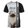 Himalayan cat - Home Is Where My Cat Is - Hoodie, Sweatshirt, TShirt 
