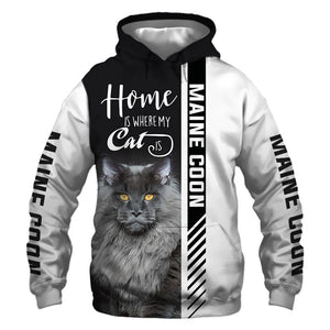Maine Coon Hoodie, Sweatshirt, TShirt, Jacket