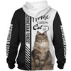 Norwegian Forest cat - Home Is Where My Cat Is - Hoodie, Sweatshirt, TShirt 