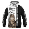 Norwegian Forest cat - Home Is Where My Cat Is - Hoodie, Sweatshirt, TShirt 
