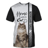 Norwegian Forest cat - Home Is Where My Cat Is - Hoodie, Sweatshirt, TShirt 