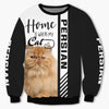 Persian cat - Home Is Where My Cat Is - Hoodie, Sweatshirt, TShirt 