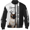 Siamese Cat Hoodie - Home Is Where My Cat Is - Hoodie, Sweatshirt, TShirt 