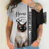 Siamese Cat Hoodie - Home Is Where My Cat Is - Hoodie, Sweatshirt, TShirt 
