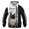 Siamese Cat Hoodie - Home Is Where My Cat Is - Hoodie, Sweatshirt, TShirt 