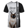 Siamese Cat Hoodie - Home Is Where My Cat Is - Hoodie, Sweatshirt, TShirt 