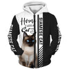 Siamese Cat Hoodie - Home Is Where My Cat Is - Hoodie, Sweatshirt, TShirt 
