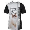Snowshoe Cat - Home Is Where My Cat Is - Hoodie, Sweatshirt, TShirt 