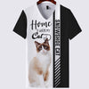 Snowshoe Cat - Home Is Where My Cat Is - Hoodie, Sweatshirt, TShirt 