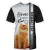 Somali Cat Hoodie - Home Is Where My Cat Is - Hoodie, Sweatshirt, TShirt 