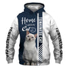 Tonkinese cat - Home Is Where My Cat Is - Hoodie, Sweatshirt, TShirt