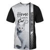 Turkish Angora - Home Is Where My Cat Is - Hoodie, Sweatshirt, TShirt