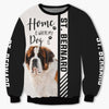 St. Bernard - Home Is Where My Cat Is - Hoodie, Sweatshirt, TShirt 