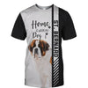 St. Bernard - Home Is Where My Cat Is - Hoodie, Sweatshirt, TShirt 