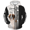 St. Bernard - Home Is Where My Cat Is - Hoodie, Sweatshirt, TShirt 