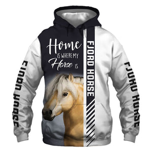Fjord horse - Home Is Where My Dog Is - Hoodie, Sweatshirt, TShirt