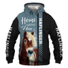 Haflinger - Home Is Where My Horse Is - Hoodie, Sweatshirt, TShirt 