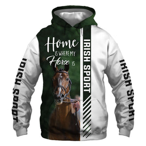 Irish Sport Horse Hoodie, Sweatshirt, TShirt, Jacket