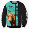 Guernsey cattle - Home Is Where My Cows Are - Hoodie, Sweatshirt, TShirt 