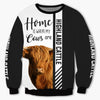 Highland cattle - Home Is Where My Cows Are - Hoodie, Sweatshirt, TShirt 