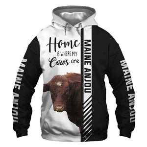 Maine Anjou Hoodie, Sweatshirt, TShirt, Jacket