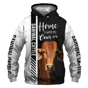 Sahiwal - Home Is Where My Cows Are - Hoodie, Sweatshirt, TShirt 