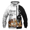 Black Bundle Dogs - Home Is Where My Dog Is -  Hoodie, Sweatshirt, TShirt