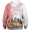 Pink Bundle Dogs - Home Is Where My Dog Is -  Hoodie, Sweatshirt, TShirt