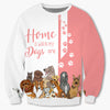Pink Bundle Dogs - Home Is Where My Dog Is -  Hoodie, Sweatshirt, TShirt