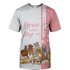 Pink Bundle Dogs - Home Is Where My Dog Is -  Hoodie, Sweatshirt, TShirt