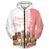 Pink Bundle Dogs - Home Is Where My Dog Is -  Hoodie, Sweatshirt, TShirt