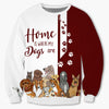 Dark Red Bundle Dogs - Home Is Where My Dog Is -  Hoodie, Sweatshirt, TShirt