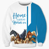 Blue Bundle Horses - Home Is Where My Horses Are - Hoodie, Sweatshirt, TShirt 