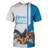 Blue Bundle Horses - Home Is Where My Horses Are - Hoodie, Sweatshirt, TShirt 