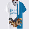 Blue Bundle Horses - Home Is Where My Horses Are - Hoodie, Sweatshirt, TShirt 