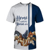 Dark Blue Bundle Horses - Home Is Where My Horses Are - Hoodie, Sweatshirt, TShirt 