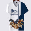 Dark Blue Bundle Horses - Home Is Where My Horses Are - Hoodie, Sweatshirt, TShirt 