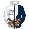 Dark Blue Bundle Horses - Home Is Where My Horses Are - Hoodie, Sweatshirt, TShirt 